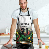 Custom Guyana Football Apron Spirit of the Jaguar - White - Wonder Print Shop