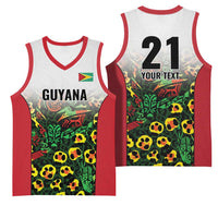 Custom Guyana Football Basketball Jersey Spirit of the Jaguar - White - Wonder Print Shop