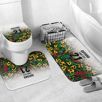 Custom Guyana Football Bathroom Set Spirit of the Jaguar - White - Wonder Print Shop