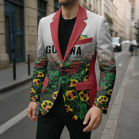 Custom Guyana Football Blazer Spirit of the Jaguar - White - Wonder Print Shop