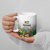 Custom Guyana Football Ceramic Mug Spirit of the Jaguar - White - Wonder Print Shop