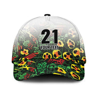 Custom Guyana Football Classic Cap Spirit of the Jaguar - White - Wonder Print Shop
