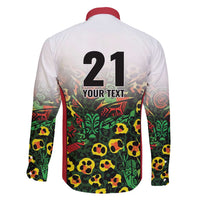 Custom Guyana Football Family Matching Tank Maxi Dress and Hawaiian Shirt Spirit of the Jaguar - White - Wonder Print Shop