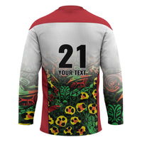 Custom Guyana Football Hockey Jersey Spirit of the Jaguar - White - Wonder Print Shop