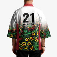 Custom Guyana Football Kimono Spirit of the Jaguar - White - Wonder Print Shop