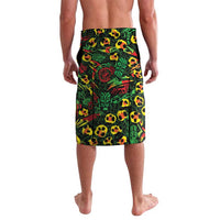 Custom Guyana Football Lavalava Spirit of the Jaguar - White - Wonder Print Shop