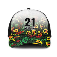 Custom Guyana Football Mesh Trucker Cap Spirit of the Jaguar - White - Wonder Print Shop