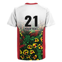Custom Guyana Football Rugby Jersey Spirit of the Jaguar - White - Wonder Print Shop