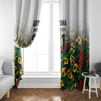Custom Guyana Football Window Curtain Spirit of the Jaguar - White - Wonder Print Shop