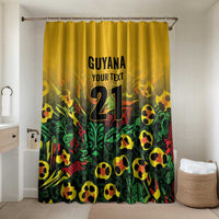 Custom Guyana Football Bathroom Set Spirit of the Jaguar - Yellow - Wonder Print Shop