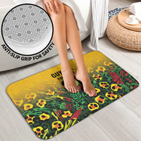 Custom Guyana Football Bathroom Set Spirit of the Jaguar - Yellow - Wonder Print Shop