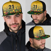 Custom Guyana Football Mesh Trucker Cap Spirit of the Jaguar - Yellow - Wonder Print Shop