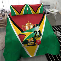 Custom Guyana Champions Reloaded 2025 Bedding Set Caribbean Cricket Supporter Amazon Warriors - Wonder Print Shop
