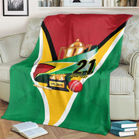 Custom Guyana Champions Reloaded 2025 Blanket Caribbean Cricket Supporter Amazon Warriors - Wonder Print Shop