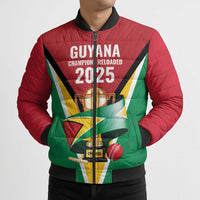 Custom Guyana Champions Reloaded 2025 Bomber Puffer Jacket Caribbean Cricket Supporter Amazon Warriors - Wonder Print Shop