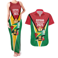 Custom Guyana Champions Reloaded 2025 Couples Matching Tank Maxi Dress and Hawaiian Shirt Caribbean Cricket Supporter Amazon Warriors - Wonder Print Shop