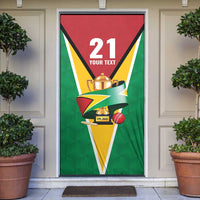 Custom Guyana Champions Reloaded 2025 Door Cover Caribbean Cricket Supporter Amazon Warriors - Wonder Print Shop