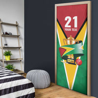 Custom Guyana Champions Reloaded 2025 Door Cover Caribbean Cricket Supporter Amazon Warriors - Wonder Print Shop
