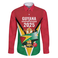 Custom Guyana Champions Reloaded 2025 Family Matching Long Sleeve Bodycon Dress and Hawaiian Shirt Caribbean Cricket Supporter Amazon Warriors - Wonder Print Shop