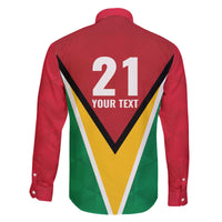 Custom Guyana Champions Reloaded 2025 Family Matching Off The Shoulder Long Sleeve Dress and Hawaiian Shirt Caribbean Cricket Supporter Amazon Warriors - Wonder Print Shop