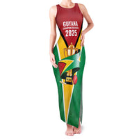 Custom Guyana Champions Reloaded 2025 Family Matching Tank Maxi Dress and Hawaiian Shirt Caribbean Cricket Supporter Amazon Warriors - Wonder Print Shop