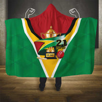 Custom Guyana Champions Reloaded 2025 Hooded Blanket Caribbean Cricket Supporter Amazon Warriors - Wonder Print Shop