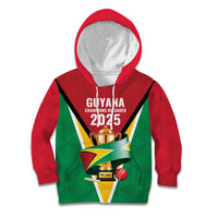Custom Guyana Champions Reloaded 2025 Kid Hoodie Caribbean Cricket Supporter Amazon Warriors - Wonder Print Shop