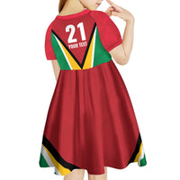 Custom Guyana Champions Reloaded 2025 Kid Short Sleeve Dress Caribbean Cricket Supporter Amazon Warriors - Wonder Print Shop