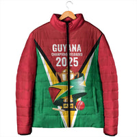 Custom Guyana Champions Reloaded 2025 Padded Jacket Caribbean Cricket Supporter Amazon Warriors - Wonder Print Shop