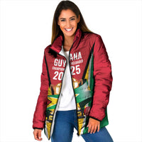 Custom Guyana Champions Reloaded 2025 Padded Jacket Caribbean Cricket Supporter Amazon Warriors - Wonder Print Shop