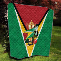 Custom Guyana Champions Reloaded 2025 Quilt Caribbean Cricket Supporter Amazon Warriors - Wonder Print Shop