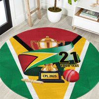 Custom Guyana Champions Reloaded 2025 Round Carpet Caribbean Cricket Supporter Amazon Warriors - Wonder Print Shop
