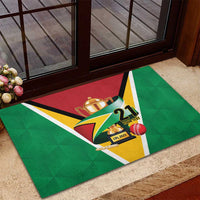 Custom Guyana Champions Reloaded 2025 Rubber Doormat Caribbean Cricket Supporter Amazon Warriors - Wonder Print Shop