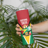 Custom Guyana Champions Reloaded 2025 Skinny Tumbler Caribbean Cricket Supporter Amazon Warriors - Wonder Print Shop