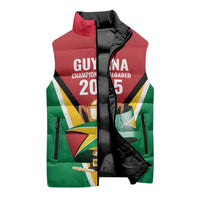 Custom Guyana Champions Reloaded 2025 Sleeveless Puffer Jacket Caribbean Cricket Supporter Amazon Warriors - Wonder Print Shop