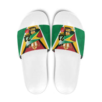 Custom Guyana Champions Reloaded 2025 Slide Sandals Caribbean Cricket Supporter Amazon Warriors - Wonder Print Shop