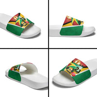 Custom Guyana Champions Reloaded 2025 Slide Sandals Caribbean Cricket Supporter Amazon Warriors - Wonder Print Shop