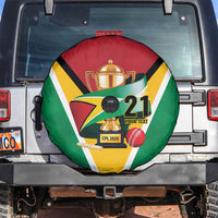 Custom Guyana Champions Reloaded 2025 Spare Tire Cover Caribbean Cricket Supporter Amazon Warriors - Wonder Print Shop