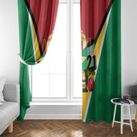 Custom Guyana Champions Reloaded 2025 Window Curtain Caribbean Cricket Supporter Amazon Warriors - Wonder Print Shop