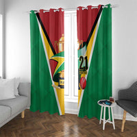 Custom Guyana Champions Reloaded 2025 Window Curtain Caribbean Cricket Supporter Amazon Warriors - Wonder Print Shop