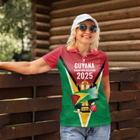 Custom Guyana Champions Reloaded 2025 Women Polo Shirt Caribbean Cricket Supporter Amazon Warriors - Wonder Print Shop