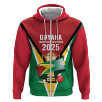 Custom Guyana Champions Reloaded 2025 Zip Hoodie Caribbean Cricket Supporter Amazon Warriors - Wonder Print Shop