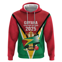 Custom Guyana Champions Reloaded 2025 Zip Hoodie Caribbean Cricket Supporter Amazon Warriors - Wonder Print Shop