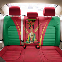 Custom Guyana Victory Run 2025 Back Car Seat Cover Caribbean Cricket Supporter Amazon Warriors - Wonder Print Shop