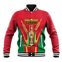 Custom Guyana Victory Run 2025 Baseball Jacket Caribbean Cricket Supporter Amazon Warriors - Wonder Print Shop