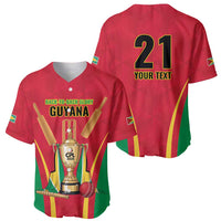 Custom Guyana Victory Run 2025 Baseball Jersey Caribbean Cricket Supporter Amazon Warriors - Wonder Print Shop