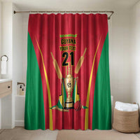 Custom Guyana Victory Run 2025 Bathroom Set Caribbean Cricket Supporter Amazon Warriors - Wonder Print Shop