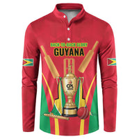 Custom Guyana Victory Run 2025 Button Sweatshirt Caribbean Cricket Supporter Amazon Warriors - Wonder Print Shop