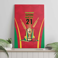 Custom Guyana Victory Run 2025 Canvas Wall Art Caribbean Cricket Supporter Amazon Warriors - Wonder Print Shop