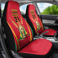Custom Guyana Victory Run 2025 Car Seat Cover Caribbean Cricket Supporter Amazon Warriors - Wonder Print Shop